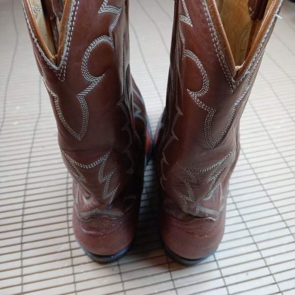 Tony Lama Gold Lable women's exotic pecan brown Teju lizzard Western boots. Sz 6 - Picture 6 of 11